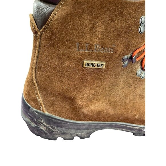 L.L BEAN Steeltoe Boots US Mens 13 Suede GoreTex Waterproof Vibram Vintage - Picture 5 of 11